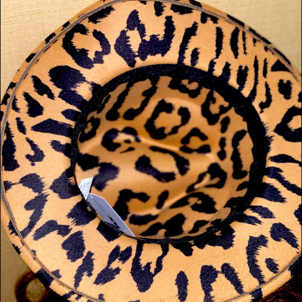 Beautiful animal print woman’s fedora